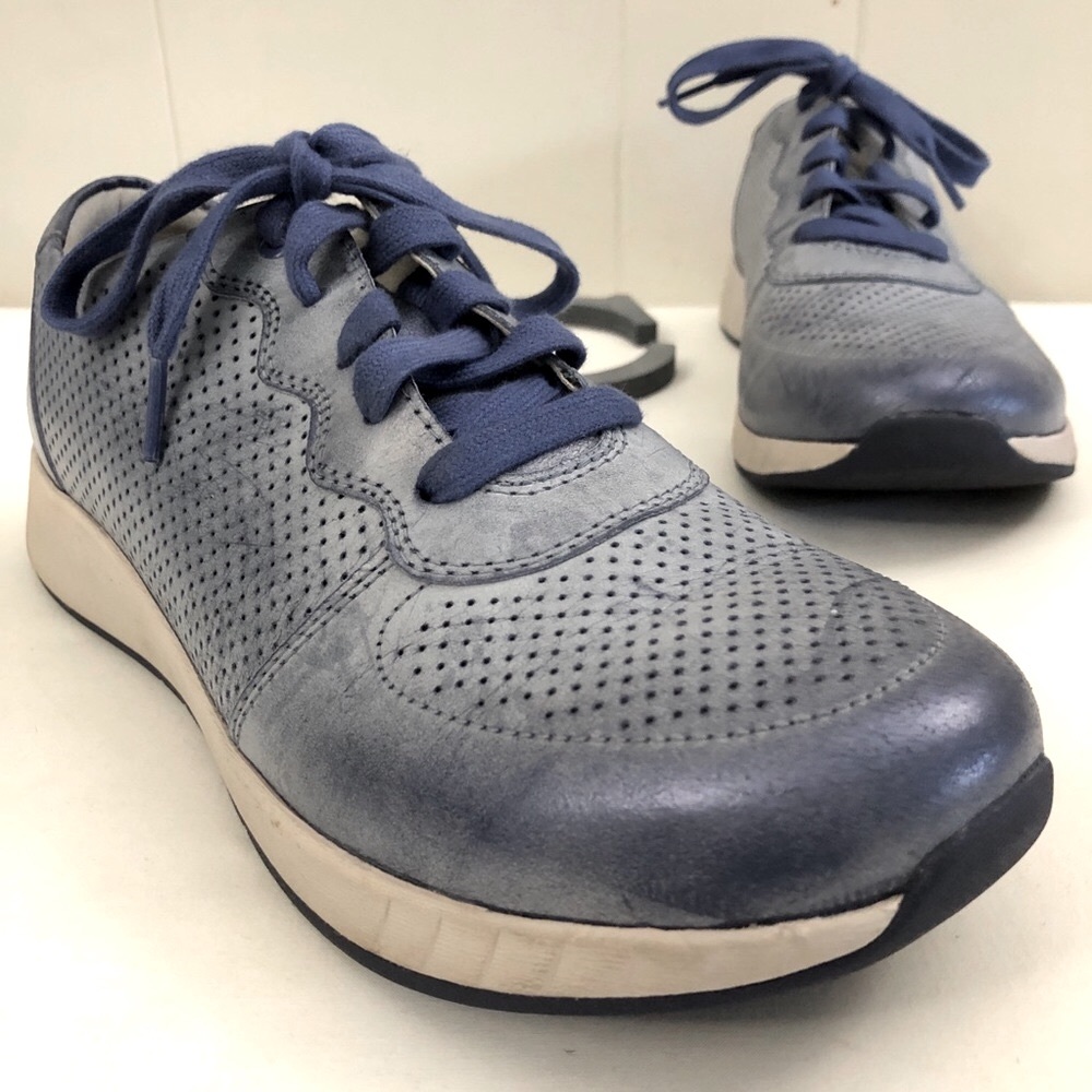 DANSKO Sz 40 Blue Leather Sneakers - Christina